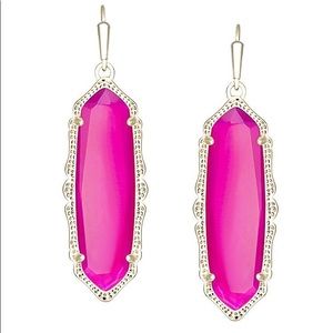 Kendra Scott Fran Earrings in Pink Agate